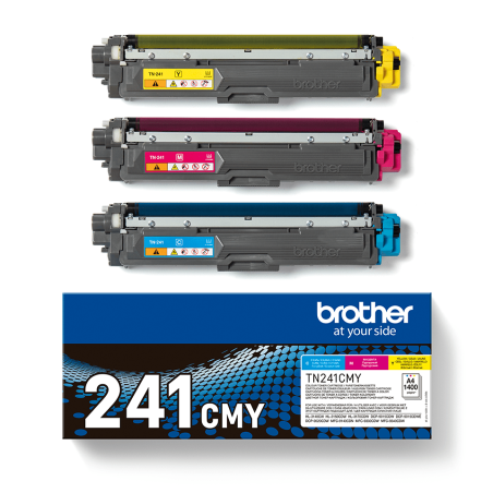 TONER BROTHER TN241CMY PACK 3 COLORES 1400PAG