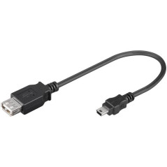 CABLE ADAPTADOR USB A H-USB MINI 5PIN MACHO