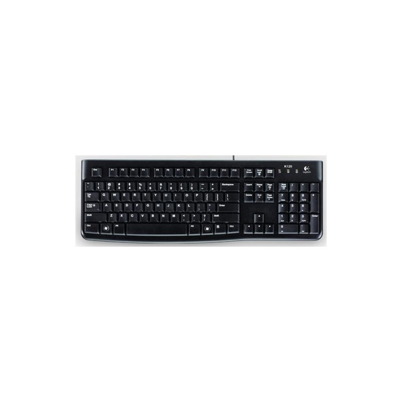 Logitech Keyboard K120 - Teclado - USB - Negro - OEM