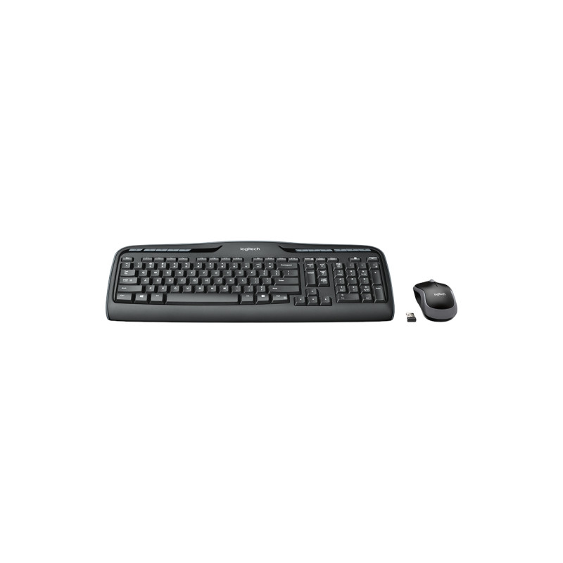 Logitech Wireless Combo MK330 - Juego de teclado y ratón - 2.4 GHz - Español - negro