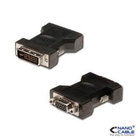 Nanocable - Adaptador DVI a VGA - conexión DVI 24+5/M a VGA HDB15/H