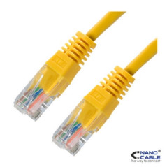 Nanocable - Cable de red latiguillo UTP CAT.6 de 0,5m - color Amarillo