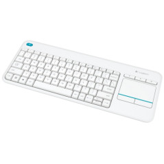 Logitech Wireless Touch Keyboard K400 Plus - teclado - Español - blanco