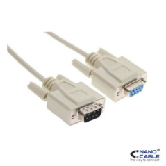 Nanocable - Cable Serie Null Modem DB9M/H - DB9/H 3,0m