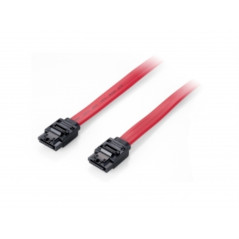 Equip - Cable SATA III - Con clip de seguridad - 0,5m - Rojo