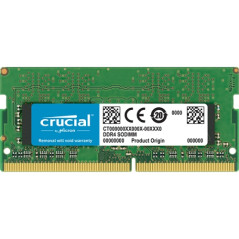 Crucial - DDR4 - 8GB - SO-DIMM de 260 espigas - 2400 MHz / PC4-19200 - CL17 - 1.2 V - sin memoria intermedia - no ECC