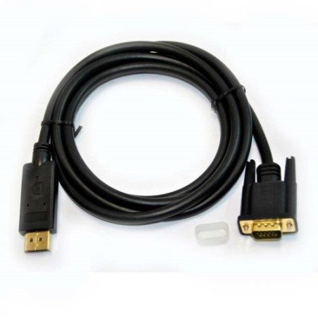 OEM - Cable Displayport/M a VGA/M - 5 metros - 1080p - Negro