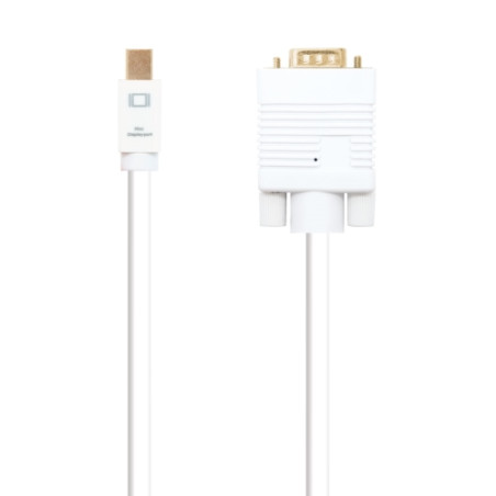 Nanocable - Cable Mini DisplayPort/M a VGA/M - Blanco - Longitud 2.0 m