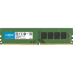Crucial - DDR4 - 4GB - DIMM de 288 espigas - 2666 MHz / PC4-21300 - CL19 - 1.2 V - sin memoria intermedia - no ECC