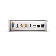 Nanocable - Caja de conexiones multimedia de pared VGA + HDMI + JACK3.5 + RCA + 2xUSB + 2xRJ45, Blanco