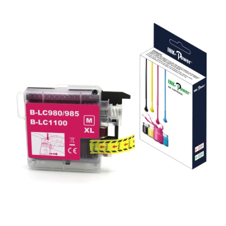 INK-POWER CARTUCHO COMP. BROTHER LC980XL/LC1100XL/LC985XL MAGENTA 18 ML
