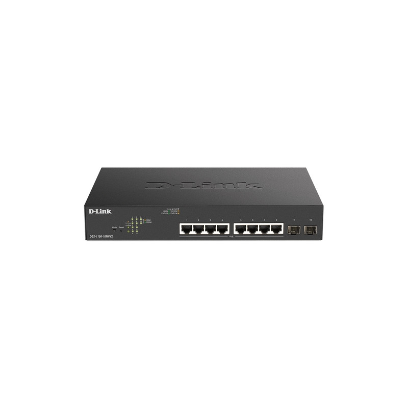 D-Link - DGS-1100-10MPV2 Switch 10xPoE+ Gigab 2xSFP - Semigestionable