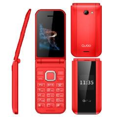Qubo - Qubo - Teléfono móvil X219-RDSOS - Doble pantalla 2.4" + 1.77" - 32GB RAM - Rojo