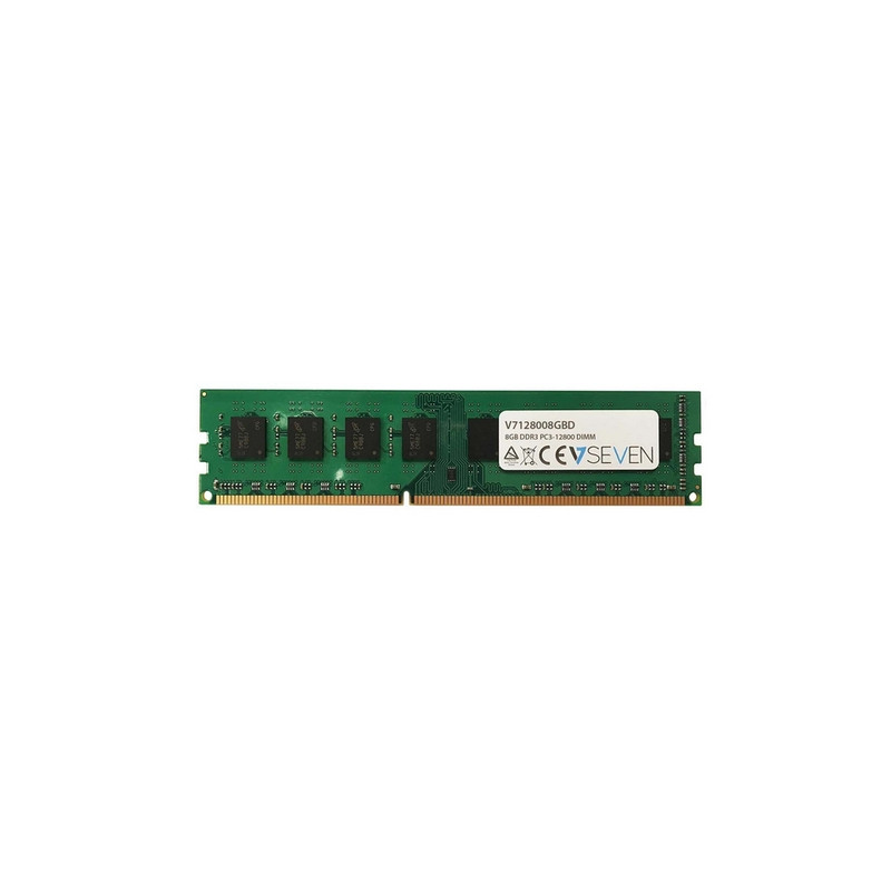 V7 V7128008GBD - DDR3 DIMM - 8GB - 1600 Mhz - PC3-12800 - Sin búfer - CL11 - 240-clavijas