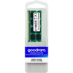 Goodram GR1600S3V64L11/8G - DDR3L SODIMM - 8GB - 1600 Mhz - PC3L-12800 - 1,35V - CL11 - Sin búfer - 204-clavijas