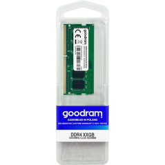 Goodram - DDR4 - 8GB - SODIMM de 260 espigas - 2666 Mhz / PC4-21300- 1.2 V - SR - CL19 - sin memoria intermedia - no ECC