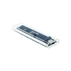 CAJA EXT. M.2 NGFF/NVMe USB3.1 GEN2 USB-C RGB TRAN