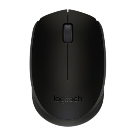 Logitech Wireless Mouse B170 - Ratón - inalámbrico - 2.4 GHz - NANO receptor inalámbrico USB - Negro