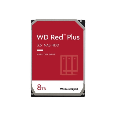 WD Red Plus WD80EFZZ - Disco duro - 8TB - interno - 3.5" - SATA III 6Gb/S - búfer: 256 MB - 7200 rpm