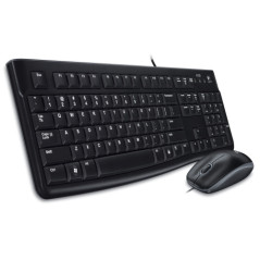Logitech - Kit teclado y ratón MK120 - USB - Teclado K120 + Ratón B100 - Soft Bundle