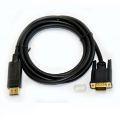 OEM - Cable Displayport/M a VGA/M - 3 metros - 1080p - Negro