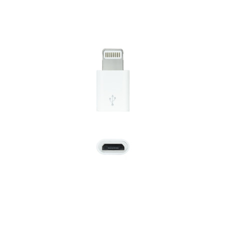 Nanocable - Adaptador Lightning/M A Micro USB/H - Blanco