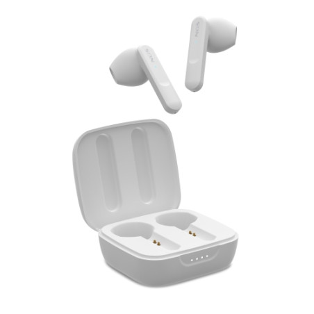 NGS - Auriculares Bluetooth Ártica Move con estuche de carga - Autonomía 7h - Blancos