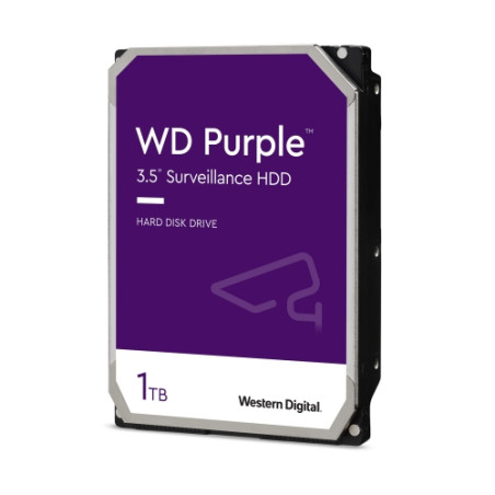 WD Purple WD11PURZ - Disco duro - 1TB - interno - 3.5" - SATA-600 - búfer: 64 MB - 5400 rpm