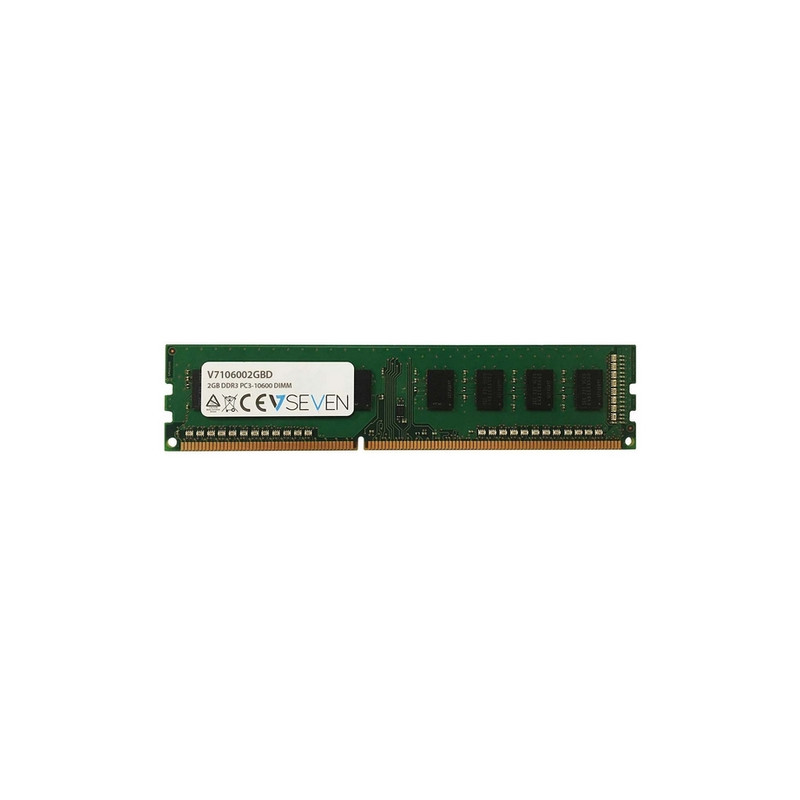 V7 V7106002GBD - DDR3 DIMM - 2GB - 1333 MHz - PC3-10600 - Sin búfer - CL9 - 240-clavijas