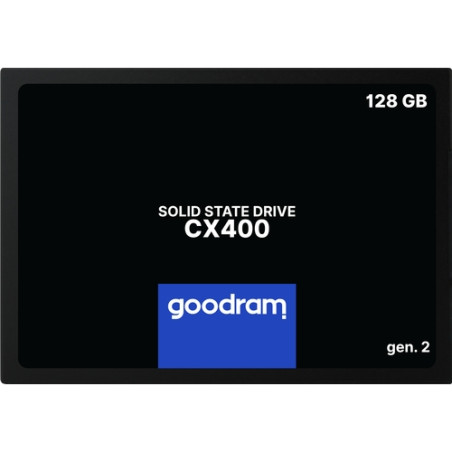 GOODRAM CX400 G.2 - 128GB SSD - 2.5" - SATA III - Lectura 550 MB/s - Escritura 460 MB/s -TBW 90TB