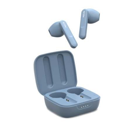 NGS - Auriculares Bluetooth Ártica Move con estuche de carga - Autonomía 7h - Azules