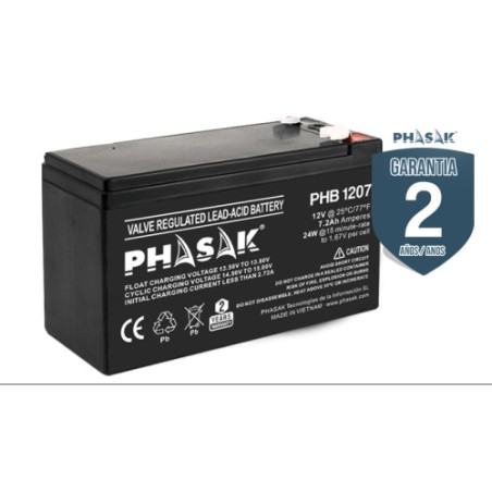 Phasak - Batería 12V - 7,2A