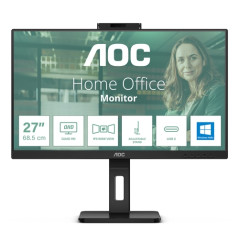 Monitor Profesional AOC 24P3QW 23.8"/ Full HD/ Webcam/ Multimedia/ Negro