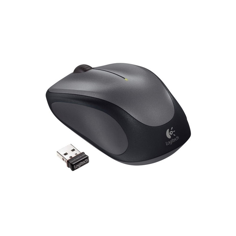 Logitech Wireless Mouse M235 - Ratón - óptico - inalámbrico - 2.4 GHz - receptor inalámbrico USB - quick silver
