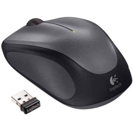 Logitech Wireless Mouse M235 - Ratón - óptico - inalámbrico - 2.4 GHz - receptor inalámbrico USB - quick silver
