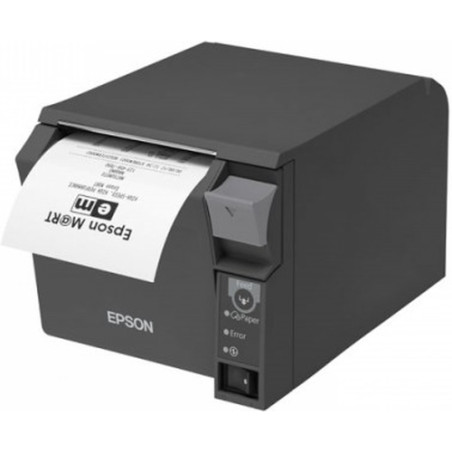 Impresora de ticket térmica Epson TM-T70II. Conexión USB + RS232. Color Gris Oscuro.