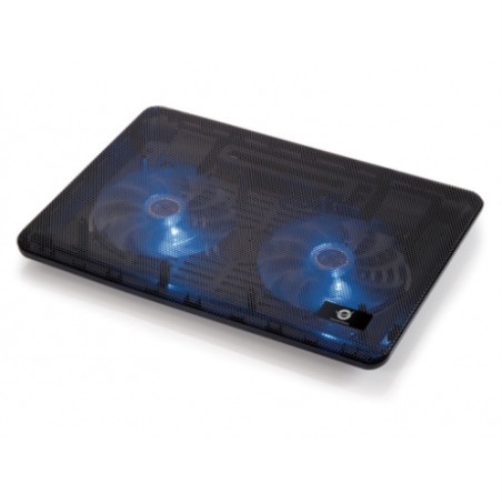 Conceptronic - Base refrigeradora para portatil hasta 17" - 2 Ventiladores - Hub USB - Funcion Atril
