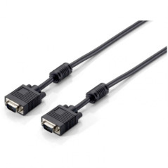Equip - Cable SVGA/M a SVGA/M - HDB15 - Con ferrita - 1.8m - Negro